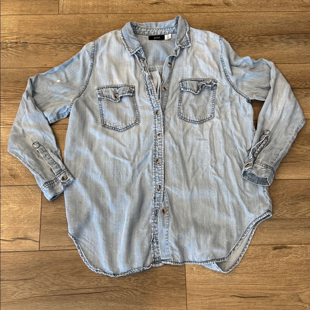 BDG Light Blue Denim Shirt